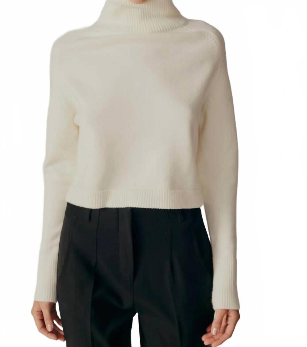 NEW DELUC pamela turtleneck sweater in grey